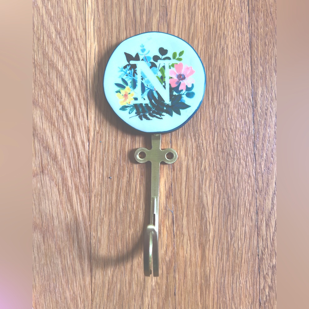 Leighton Anthro Monogram “N” Hook